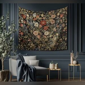 Floral Tapestry Wall Hanging 60x80in